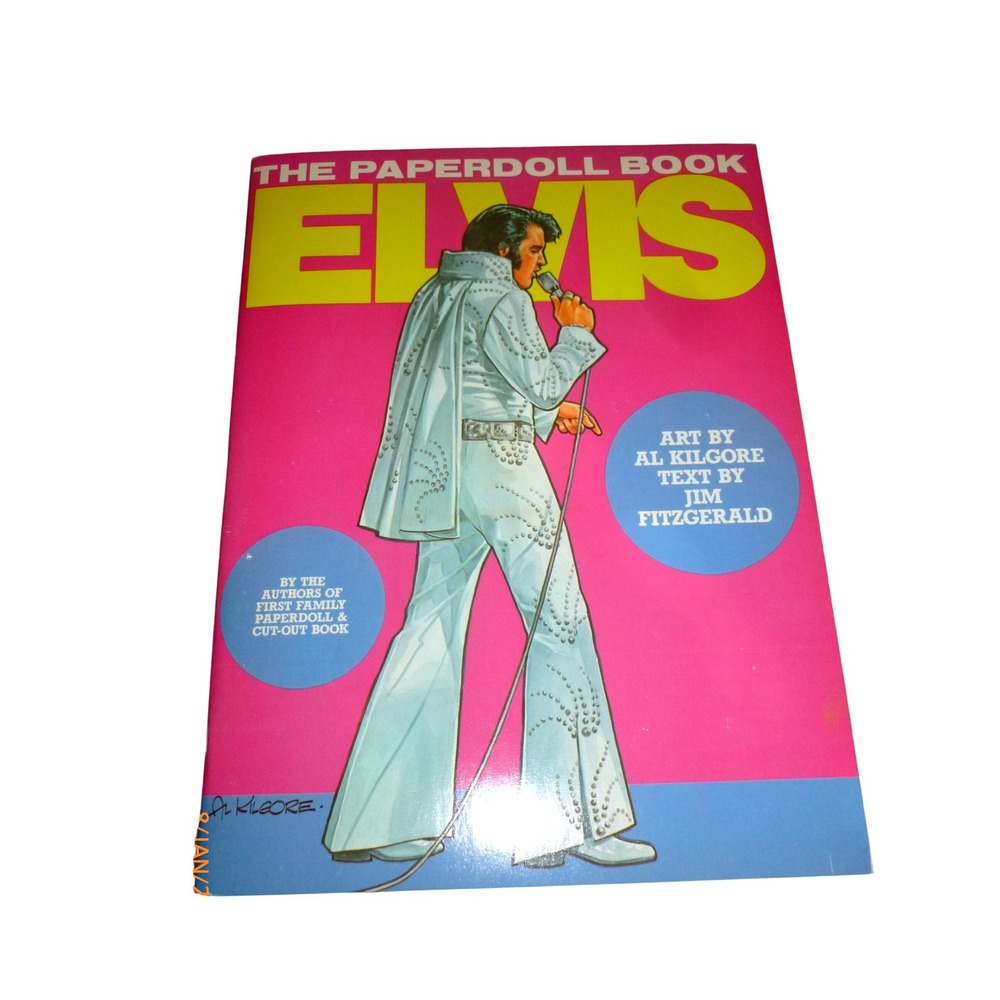 VINTAGE 1982 Elvis Presley Paper Doll Book - Uncut & Unused - Al Kilgore Art